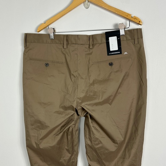 J Lindeberg Stan Regular Golf Pants 1697 Beige Tan Brown Mens Size 38 x‎ 32 NEW - Picture 7 of 16